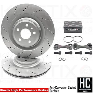FOR AUDI S3 RS3 VW GOLF R GTI MK7 REAR BIG BRAKE DISCS UPGRADE 356mm X 22mm - Picture 1 of 13