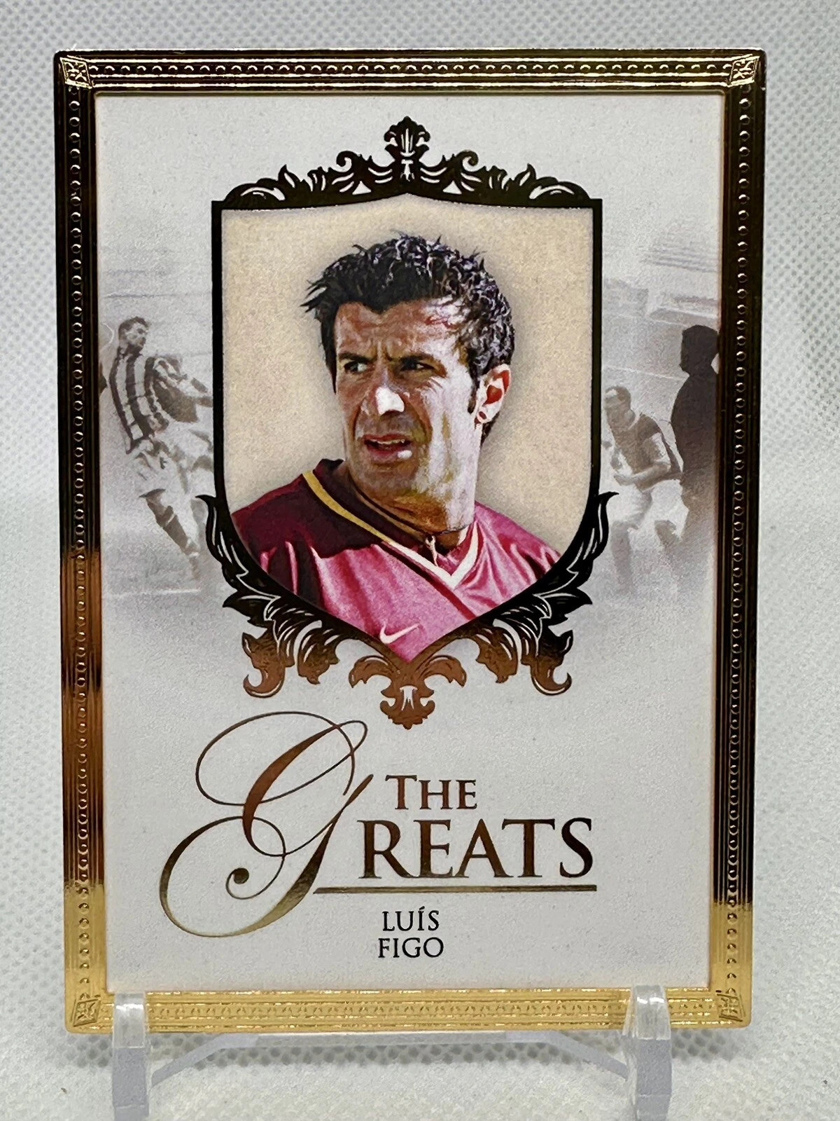 2024 Futera Unique Nostalgia Gold Frame  The  Greats  Luis Figo  11/11