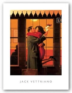 Back Where You Belong ART PRINT by Jack Vettriano image size 18 1/2" x 23 3/4" - Picture 1 of 1