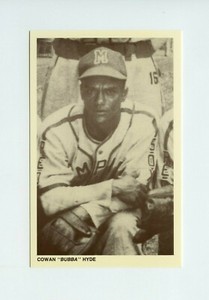 #TN07026 COWAN "BUBBA" HYDE Limited Negro League Baseball Card