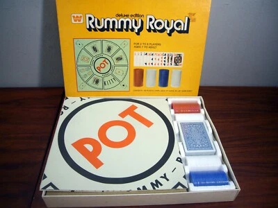 Juego de cartas Rummy Royal vintage edición Deluxe 1975 Whitman completo precintado por dentro Foto 1 de 4