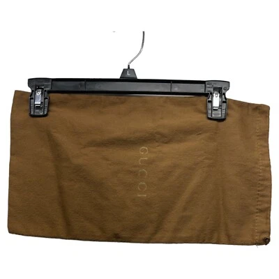 Bolsa de sapato Gucci marrom claro puxar corda - Imagem 1 de 4