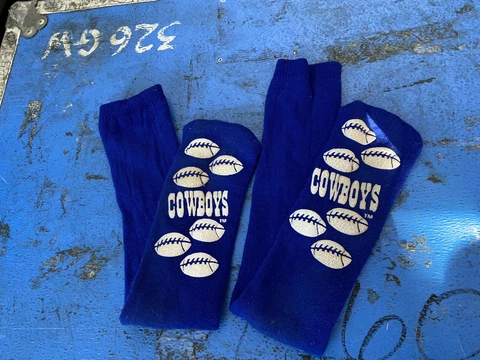 Vintage Dallas Cowboys Grippy Hospital Socks Cover