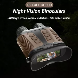 Infrared Full Color Night Vision Binoculars 4K HD Camera 8x Digital Zoom - Picture 1 of 16