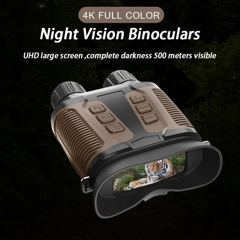 Infrared Full Color Night Vision Binoculars 36M 4K HD Camera 8x Digital Zoom - Image 1 of 4