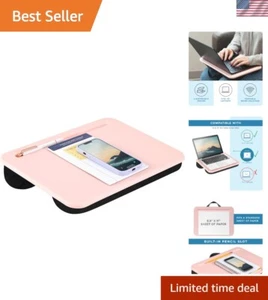 Stylish Rose Quartz Compact Lap Desk for 15'' Laptops - Portable & Versatile - Picture 1 of 8