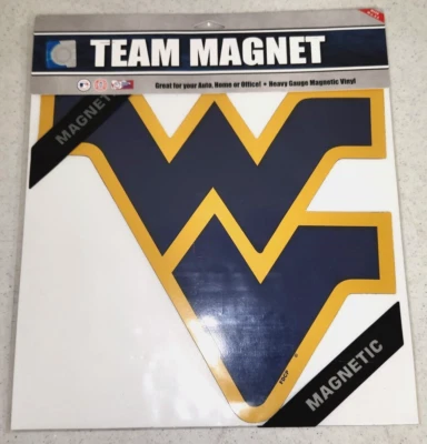 West Virginia Mountaineers NCAA  12" Logo Team Magnet - Image 1 of 3