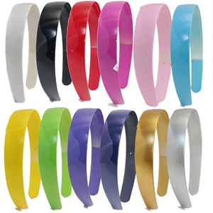 5 Bright Color Plastic Wide Alice Hair Band Headband 25mm(1") Hair Accessories - Picture 1 of 30