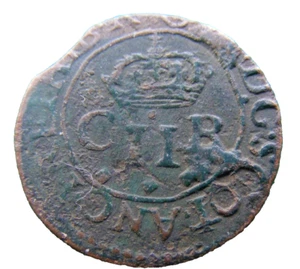 G206w Scotland Charles I Twopence 1632-39 Scottish Crown mm Flower - Picture 1 of 2