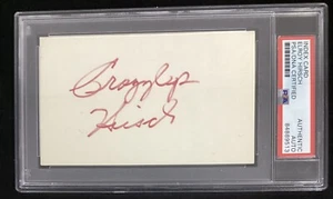 Elroy Hirsch Signed Index Card Football HOF LA Rams Crazylegs Autograph PSA/DNA - Picture 1 of 2