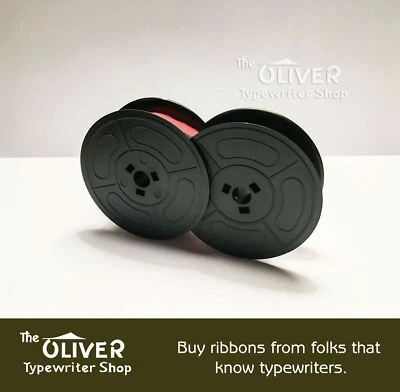 Cinta para máquina de escribir Olivetti roja y negra de nailon--carretes dobles--alta calidad Foto 1 de 4