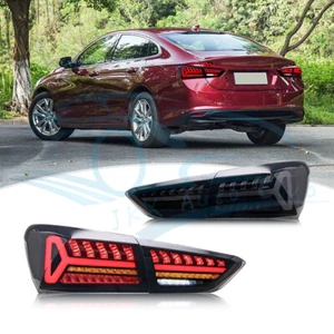 For Chevy Malibu 2019-2024 u LED Smoked Rear Tail Light Brake Stop Lamp Assembly - Picture 1 of 6