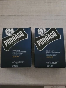 Lot of 2 Proraso Single Blade Beard Balm Azur Lime 3.4 Fl. Oz. Each - Picture 1 of 5