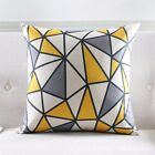 Nordic Simple Color Matching Linen Pillowcase Yellow Black Gray Cushion Cover