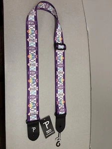 Perri's Woven Purple Guitar Strap Jesus New - Picture 1 of 6