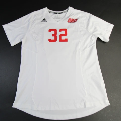 Sacred Heart Pioneers adidas Climalite Game Jersey - Soccer Women's White Used Cover
