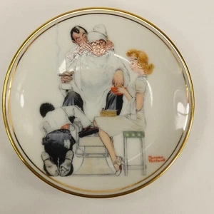 Best Of Norman Rockwell Miniature Collectors Plate - FULL TREATMENT -  JEJ7F - Picture 1 of 8