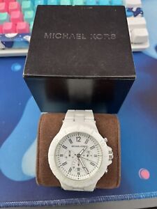 Michael Kors Watch Unisex White Ceramic MK-8177