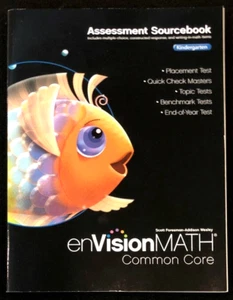 Kindergarten - Pearson enVision ASSESSMENT SOURCEBOOK - Common Core (2012) - Picture 1 of 8