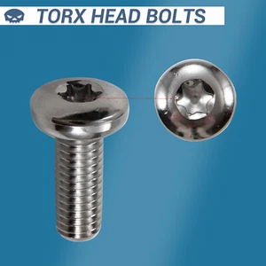 5PCS Screws Chrome Rear Disc Brake Rotor TORX Bolts Fit for Harley Davidson - Picture 1 of 5