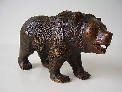 Antiker Großer Bär Geschnitzt Mit Glasaugen 1812 • 488€