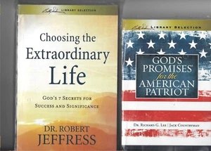 (2) NEW PAPERBACKS: CHOOSING THE XTRAORDINARY LIFE& GODS PROMISES FOR US PATRIOT - Picture 1 of 2