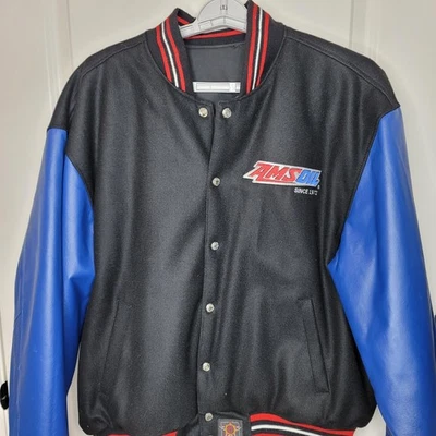Vintage Amsoil Jacket Mens XL JH Design Wool Leather Racing Varsity Reversible - Image 1 of 4