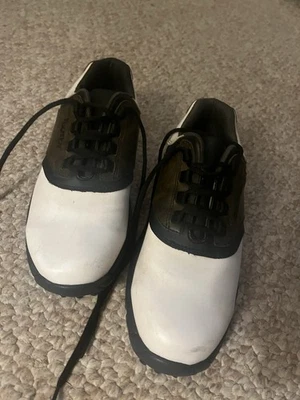 Мужские кожаные туфли для гольфа Footjoy 7,5 в очень хорошем состоянии. - Изображение 1 из 4