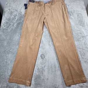 Polo Ralph Lauren Pants Mens 44BX34 Tan Corduroy Classic Fit Stretch Preppy NEW - Picture 1 of 11