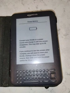 Amazon Kindle Keyboard 3rd Generation eReader D00901 - Dead Battery - Picture 1 of 7