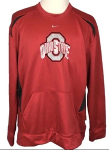 Nike Herren The Ohio State OSU ThermaFit rot bestickt Rundhalsausschnitt Sweatshirt XL - Bild 1 von 11