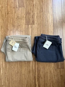 New Faherty Men’s Drawstring Traveler Pants Size Small Short Black Read Desc - Picture 1 of 7