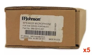 Lot of 5 NEW EF Johnson 589-0015-057 Remote Speaker Microphone for 5100 Series - Picture 1 of 3