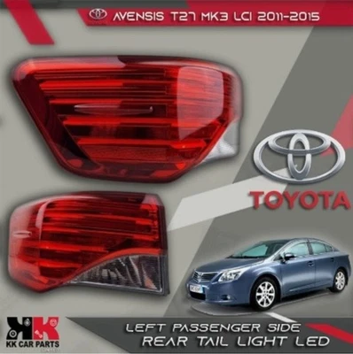 FOR TOYOTA AVENSIS T27 MK3 LCi SALOON 2011-2015 LEFT REAR TAIL LIGHT LED OEM - Image 1 of 4