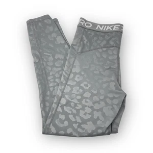 Nike Pro Dri Fit Gray Leopard 7/8 Training Pants DR7789-073 Women’s Size Medium - Picture 1 of 11