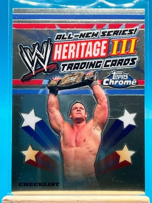 Topps Heritage III 2008 cromo WWE Wrestling #100 lista de verificación Foto 1 de 4
