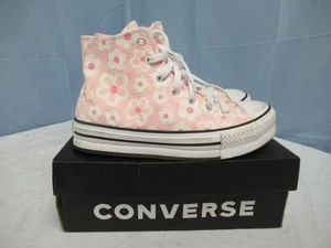 Kinder Converse A06324C Chuck Taylor All Star Eva Lift Hi Pink Weiß Größe 5 - Bild 1 von 8