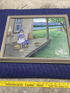 Quadro fattoria vintage firmato "Jo Harper" - Foto 1 di 9