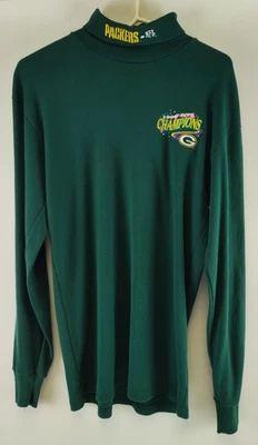 De colección Green Bay Packers 1996 NFL Champions Majestuoso Cuello Alto Talla L EE. UU. Foto 1 de 4