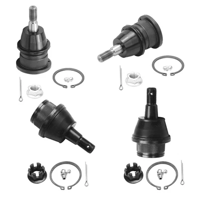 SUNRIS 4pc Front Upper and Lower Ball Joints for Chevy GMC Silverado Sierra 1500 Yukon.