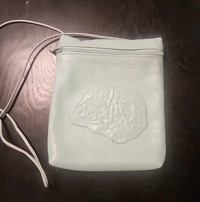 Bandolera vintage de cuero azul Carlos Falchi Foto 1 de 4