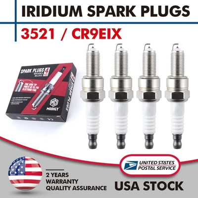 4X Iridium Spark Plugs For 2004-2013 Honda CBR1000RR CBR600RR Interceptor 800 - Image 1 of 4
