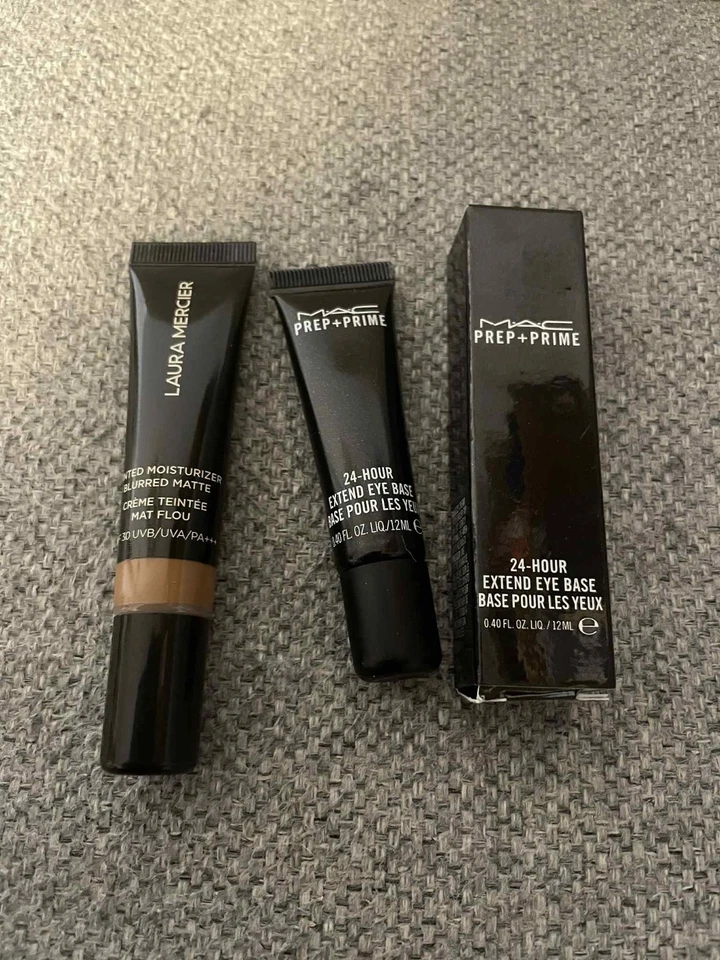 Mac Prep + Prime 24 Hour Extended Eye Base 12ml + Laura Mercier getönt 15ml - Bild 1 von 1