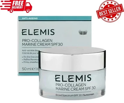 Elemis Pro-Collagen Marine Cream SPF 30 1.6 oz 50 ml Genuine NEW - Image 1 of 3