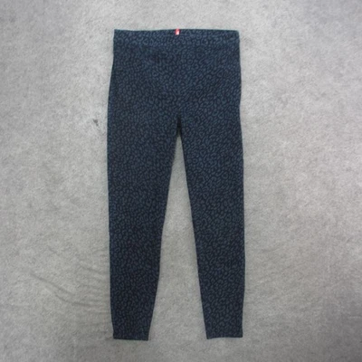Leggings Spanx Mujer Grandes Azul Negro Estampado Leopardo Pull On Modelado Foto 1 de 4