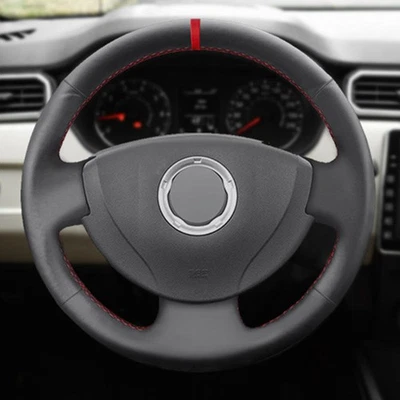 Red-Line Steering Wheel Sewing Leather Cover Trim For Renault Twingo 2 2009-2013 - Image 1 of 4