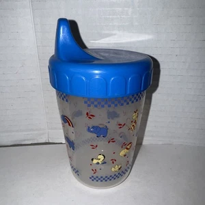 Vintage Playtex Stil Schnabeltasse Ventil Tiere Regenbogen süß Baby Kleinkind - Bild 1 von 5