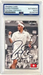 2003 Netpro Elite Tennis Roger Federer Rookie RC Signed Auto Card #S2 PSA DNA - Picture 1 of 1