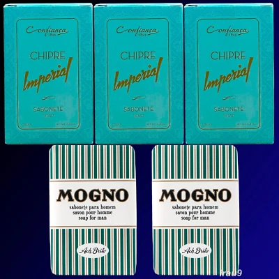 5 Soaps Ach Brito Claus Porto and Confianca, 2 Mogno 3 Chipre imperial - Image 1 of 4