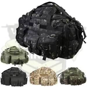 BOLSO DE MANO EJÉRCITO CAMO SAXON 65 LITROS FIN DE SEMANA VIAJE CADETE BOLSO MTP BTP NEGRO CAMUFLAJE - Imagen 1 de 12